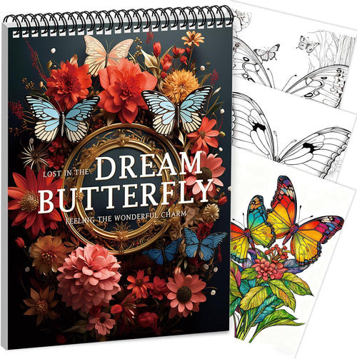 Adult Coloring Book for Women Relaxation, Butterfly Coloring Book for Adult